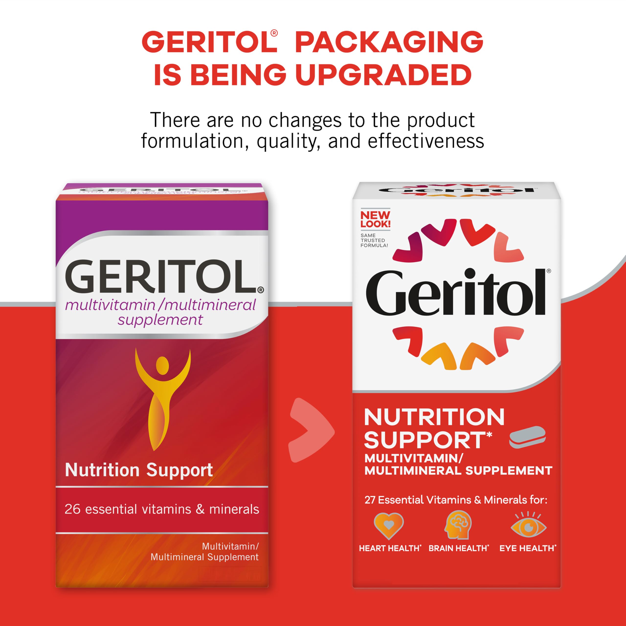 Serving suggestion: one Geritol Multivitamin tablet