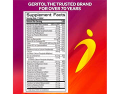 Geritol Complete tablets providing balanced nutrition for all-day energy