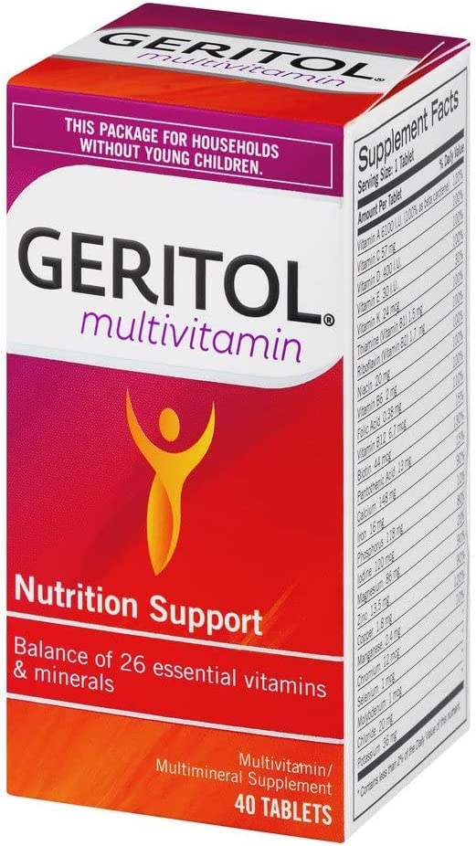 Pack of three Geritol Complete bottles