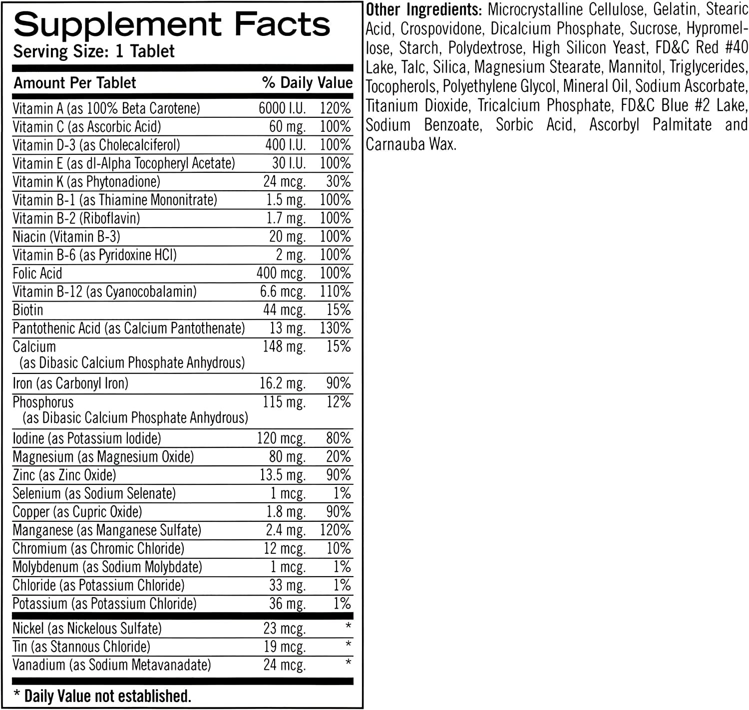 Bulk packaging for 3 x 100-count Geritol Complete bottles