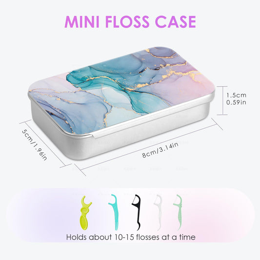 Gerkia travel floss case floral pattern