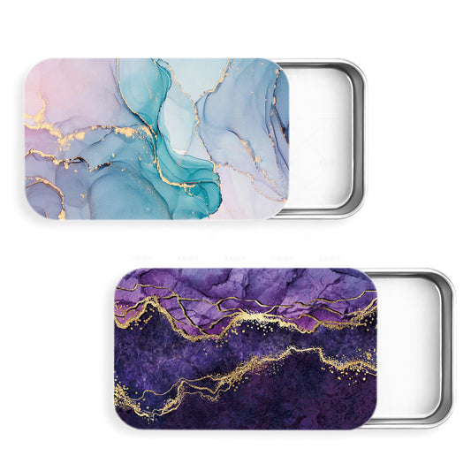 Gerkia travel floss case marble pattern