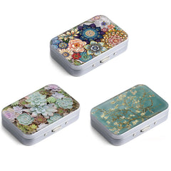 Gerkia Dental Floss Portable Case marble pattern front view
