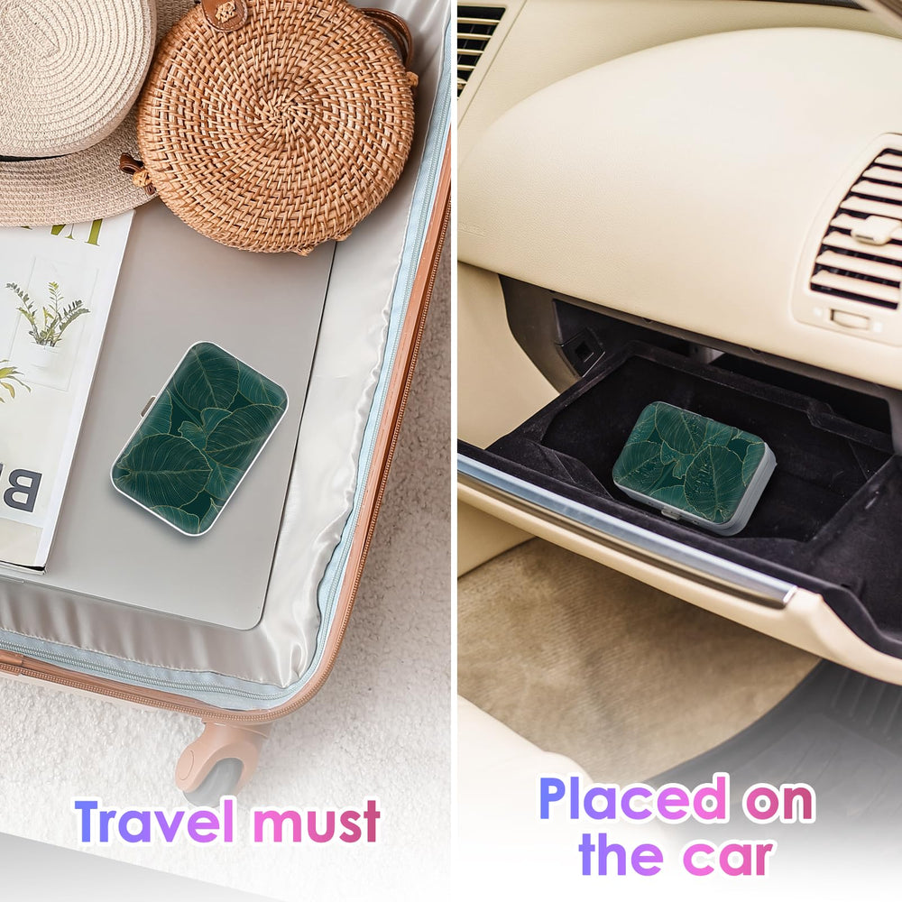 Multi-use portable case for pills, cosmetics and small items (floss not included)