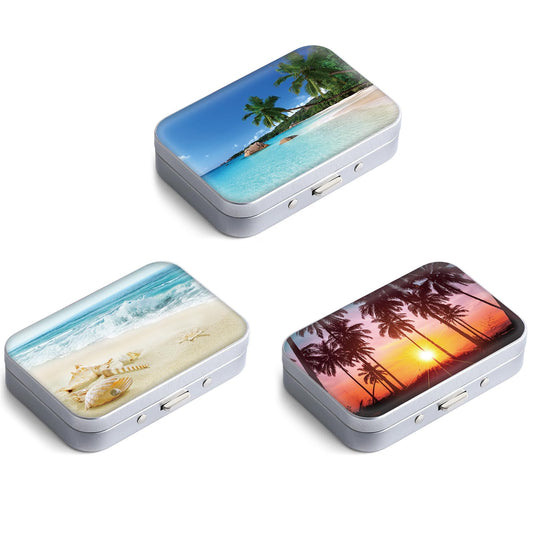 Gerkia dental floss portable case front view with built-in mirror