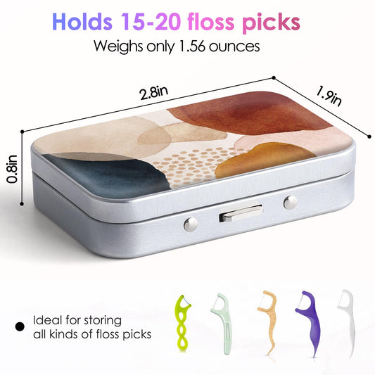 Gerkia portable dental floss case open showing interior for floss picks