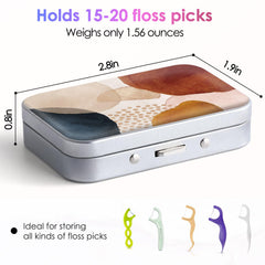 Gerkia portable dental floss case open showing interior for floss picks