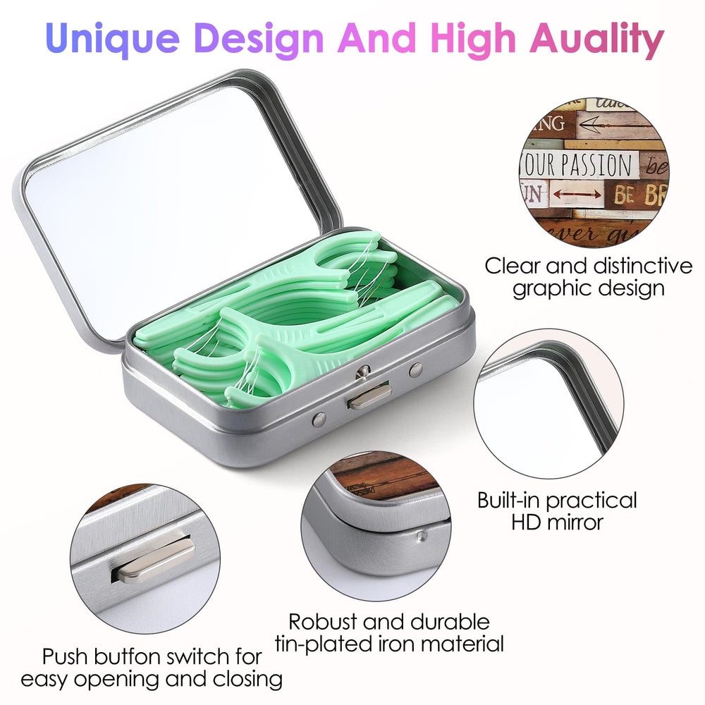 Built-in HD mirror on the floss case