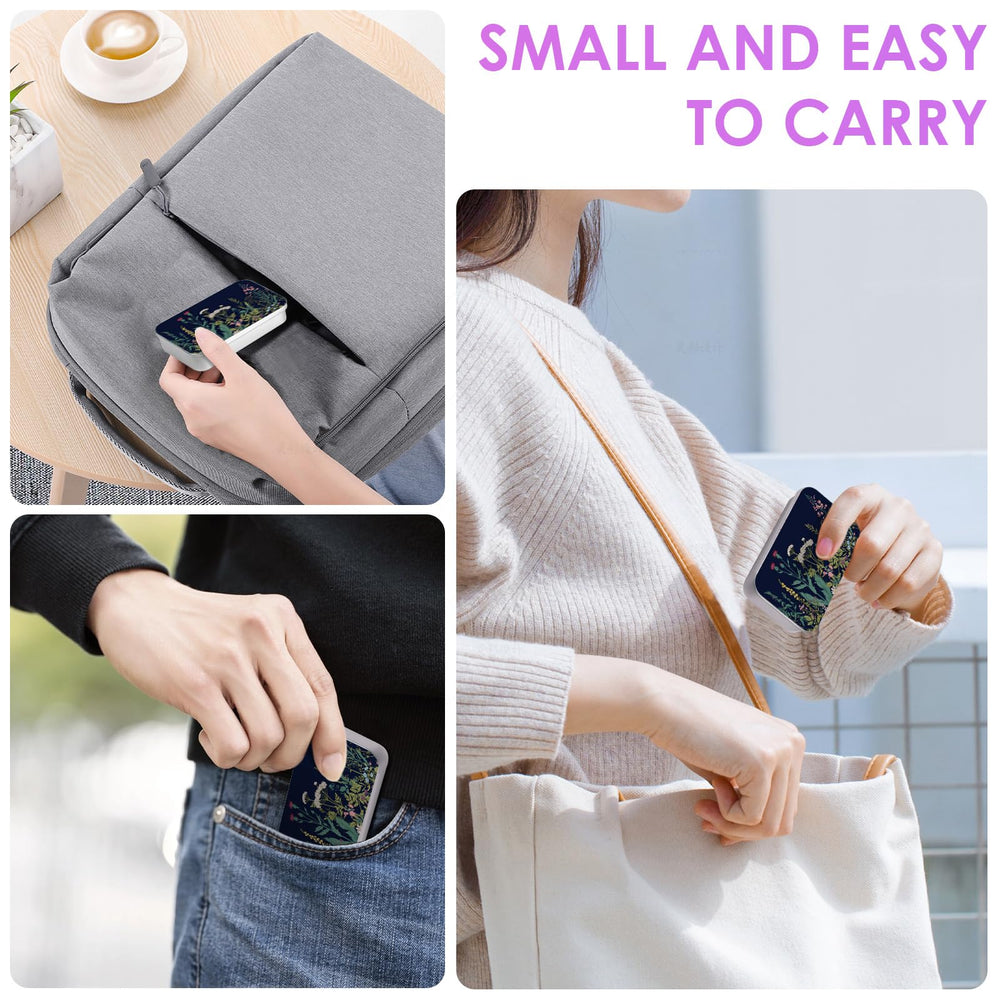 Closed compact Gerkia travel floss case