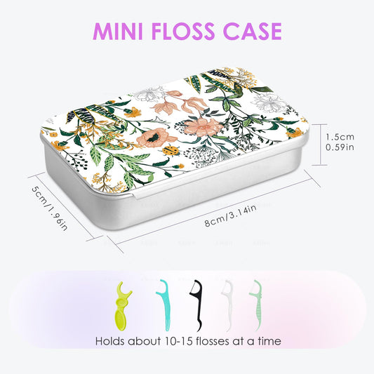 Gerkia floss case in floral pattern