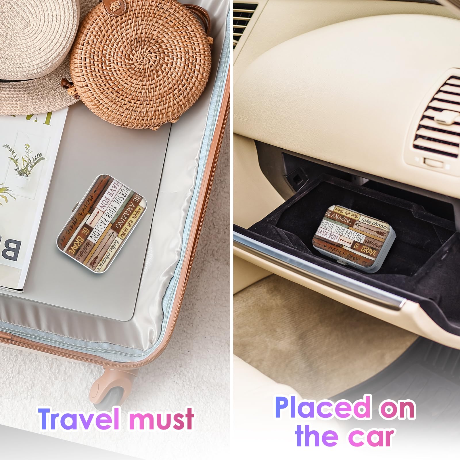 Multipurpose storage for pills, cosmetics and small items