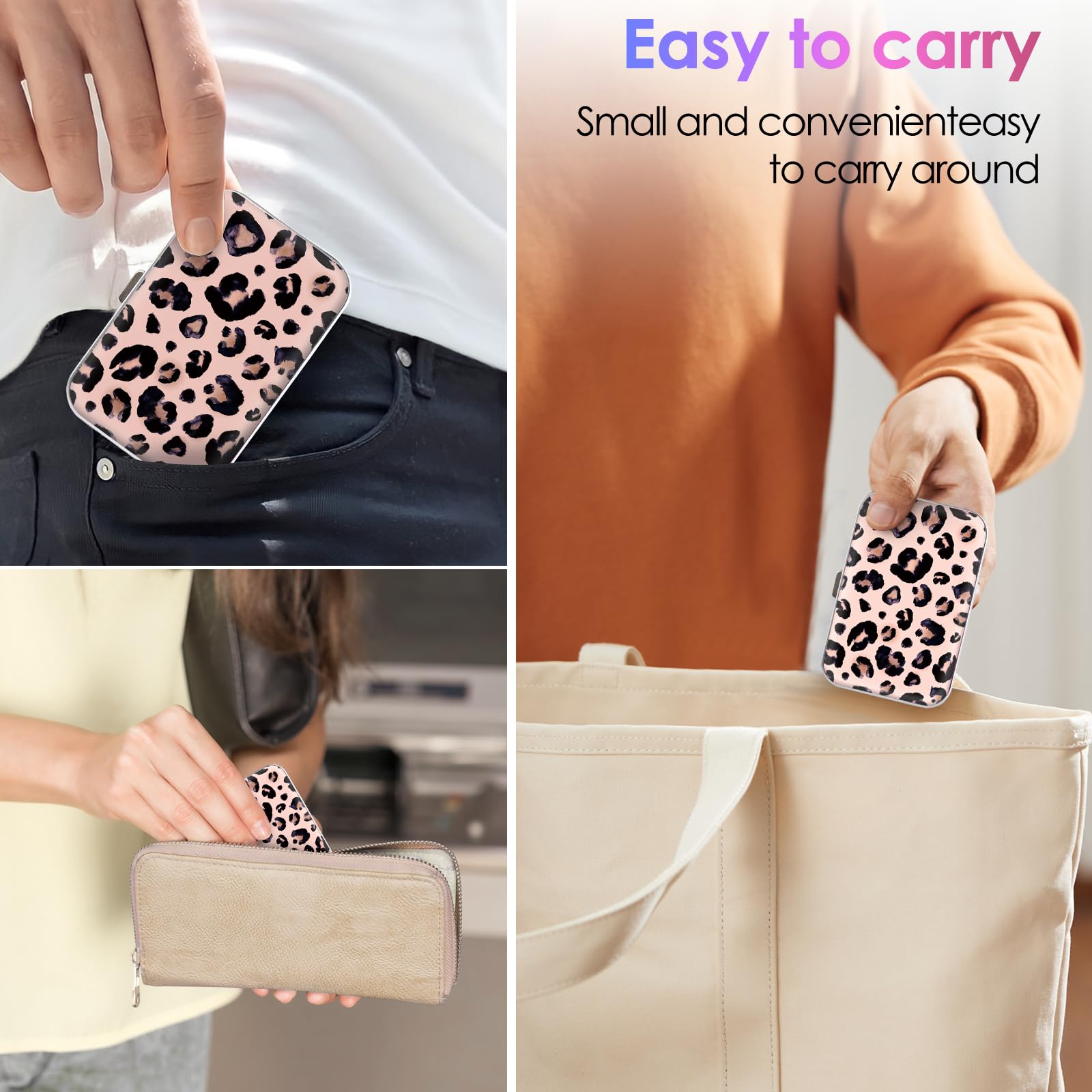 Side view of lightweight portable floss organizer