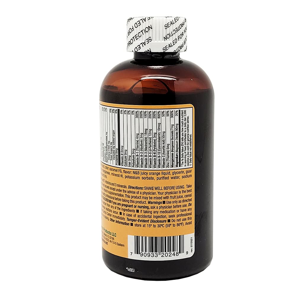 Germa B-Complex Syrup ingredients: Vitamin C and Zinc