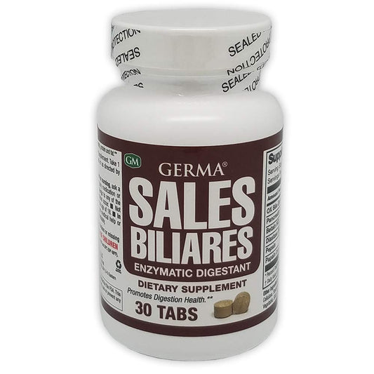 Germa Bile Salts bottle on white background