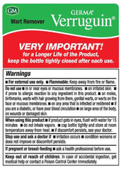 Germa Verruguin Liquid application area illustrates precise topical coverage