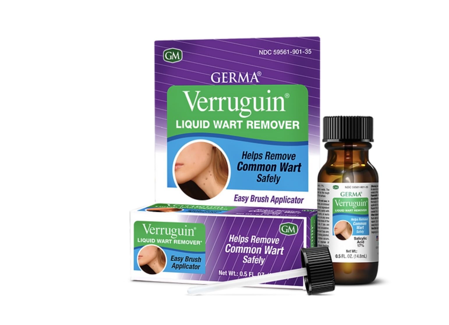 Germa Verruguin Liquid Wart Remover bottle for quick at-home wart care