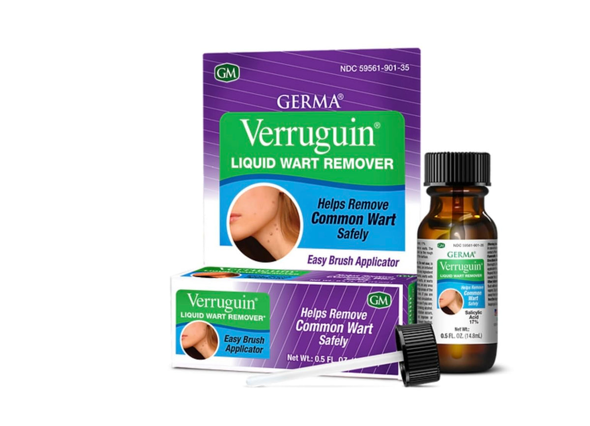 Germa Verruguin Liquid Wart Remover bottle for quick at-home wart care
