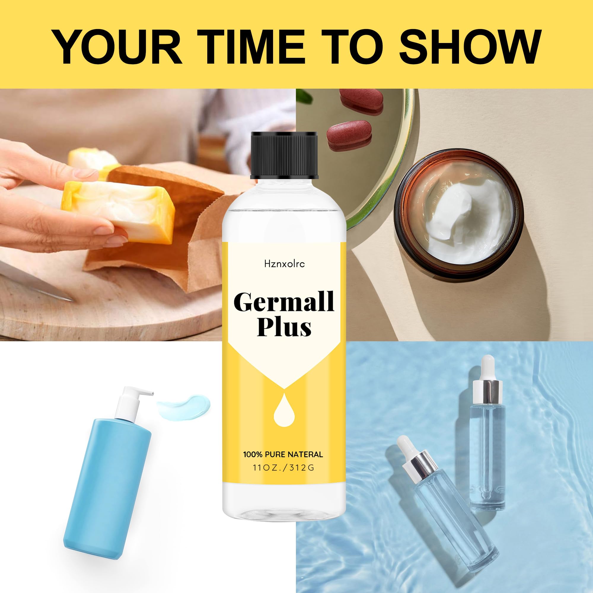 Germall Plus preservative being added to cosmetics formulations