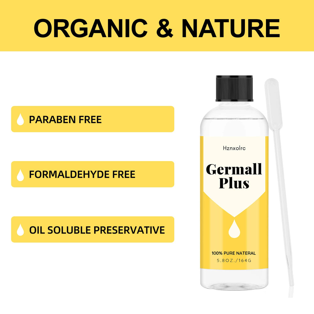 Germall Plus preservative label on bottle