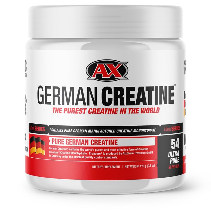 German Creatine Monohydrate 270g container – front view