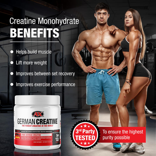 Micronized creatine powder texture close-up