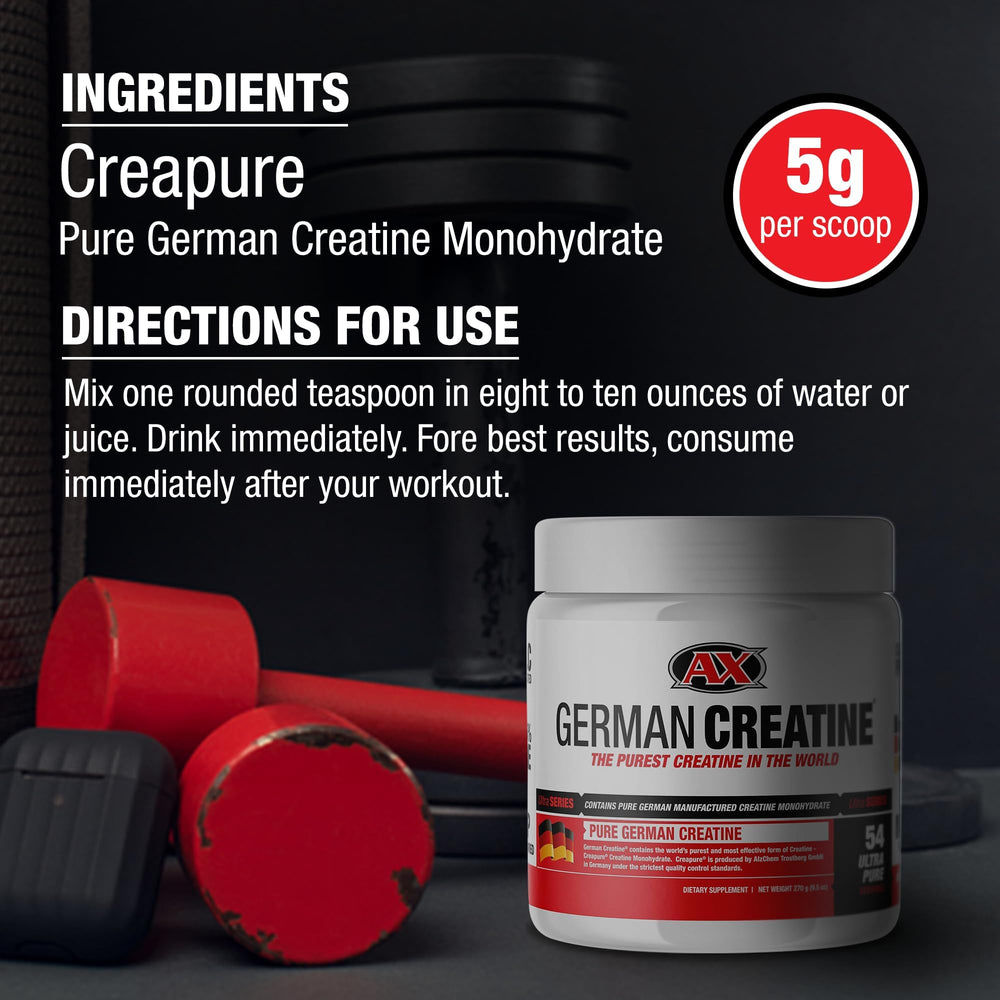 Creapure 99.99% purity badge on label