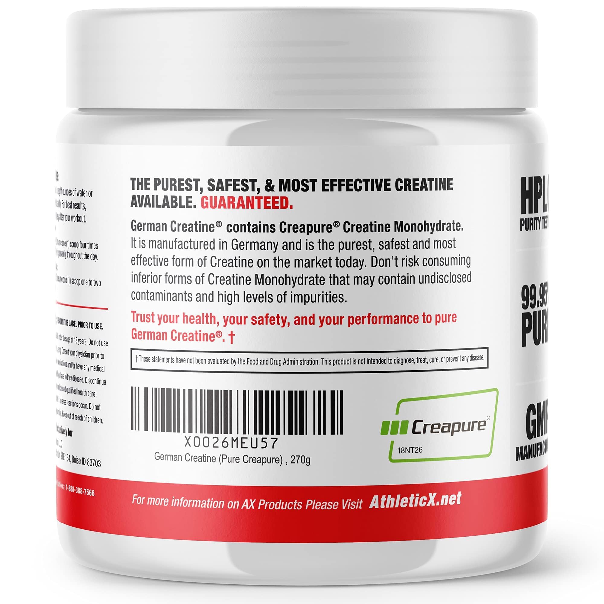 German Creatine micronized powder dissolves quickly in water