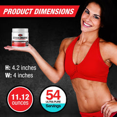 German Creatine unflavored powder jar is versatile for stacking