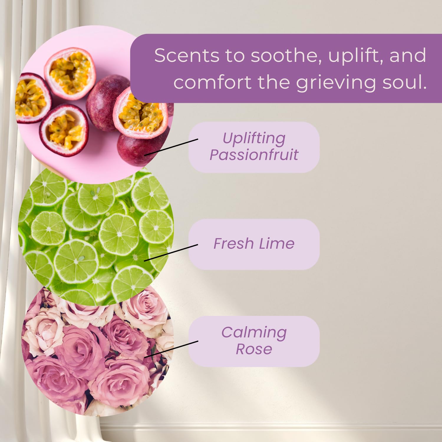 Get Well Soon sympathy candle with soft glow