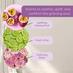 Get Well Soon sympathy candle with soft glow