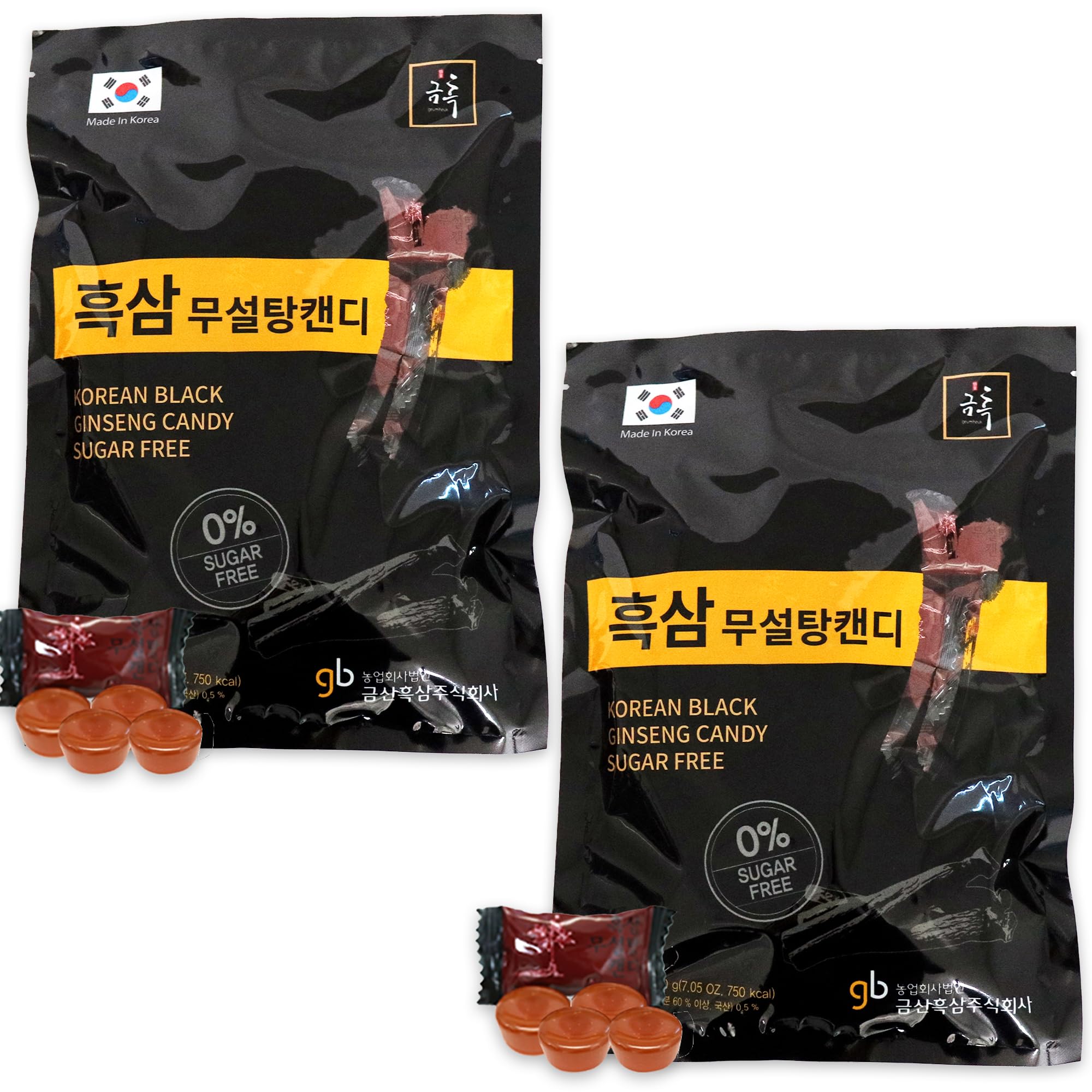 GeumHeuk Korean Panax Black Ginseng Candy front packaging
