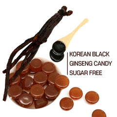 Close-up of GeumHeuk black ginseng candy texture
