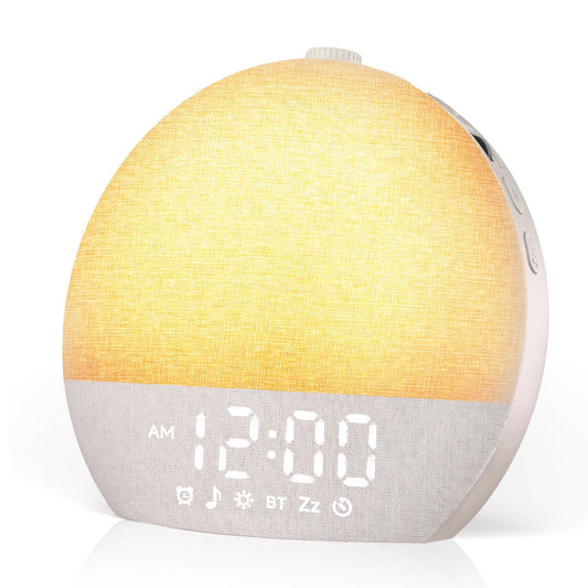 Geuuap Sunrise Alarm Clock front view with gentle wake-up light