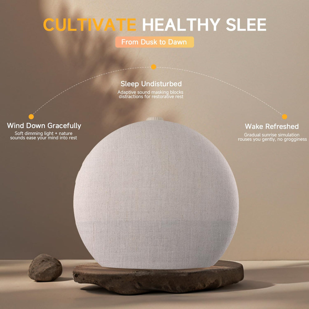 Geuuap Sunrise Alarm Clock night light provides soft room illumination