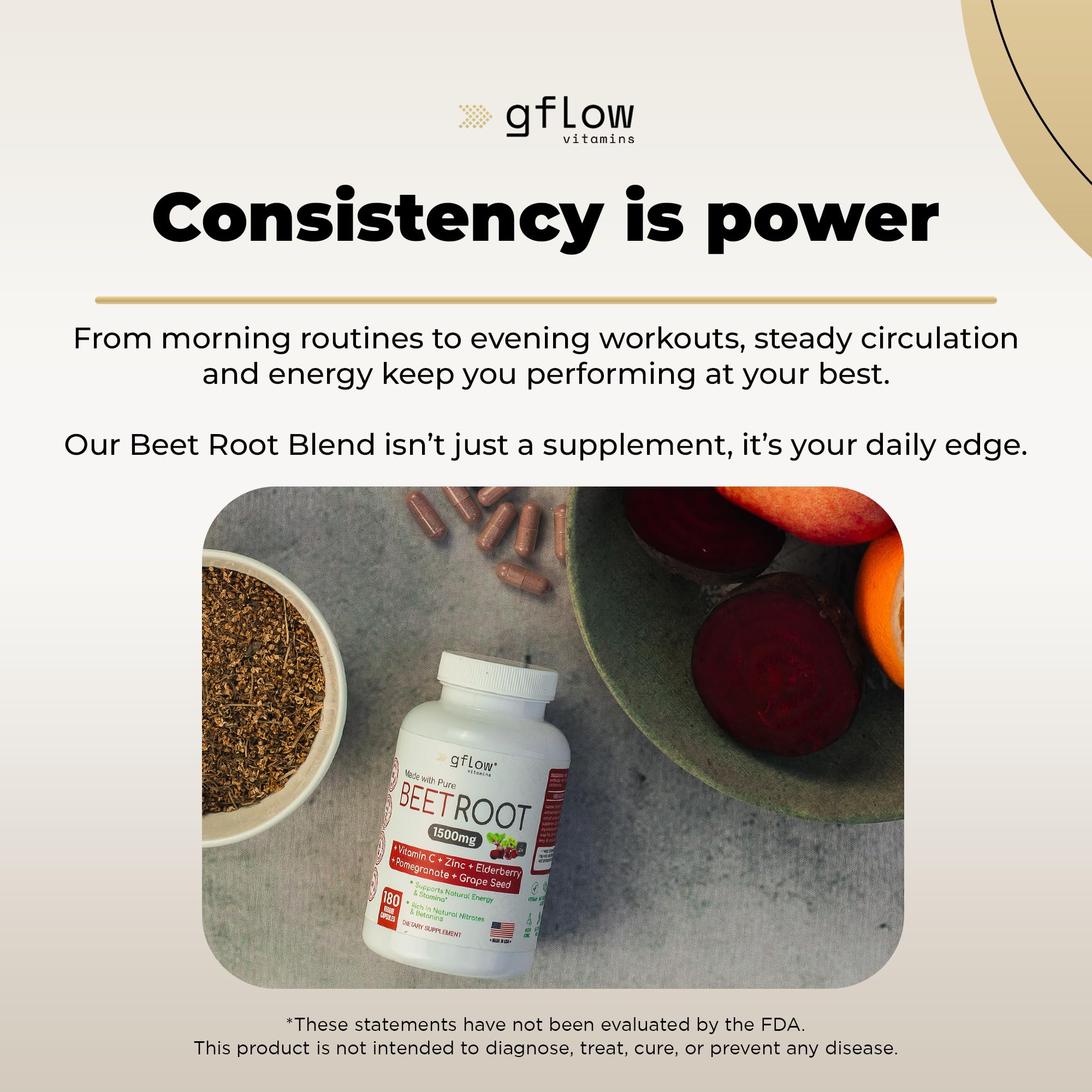 Made in USA manufacturing facility for Gflow Beet Root Capsules