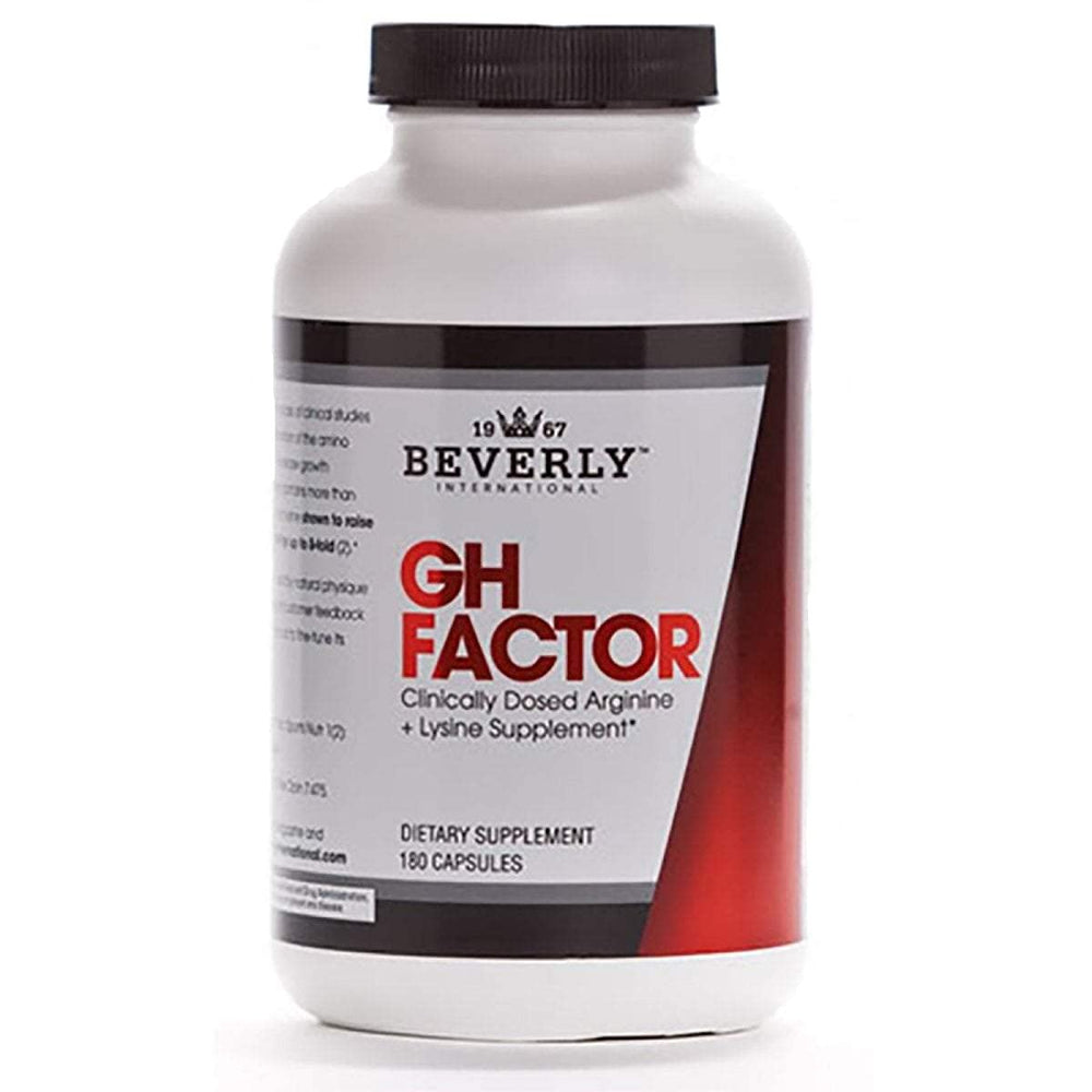 GH Factor 180 capsules bottle by Beverly International