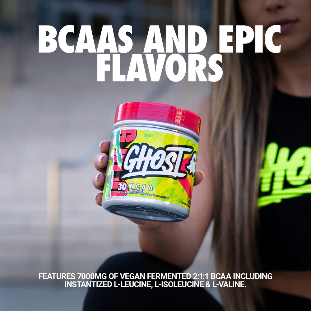 GHOST BCAA Lemon Crush bottle with label
