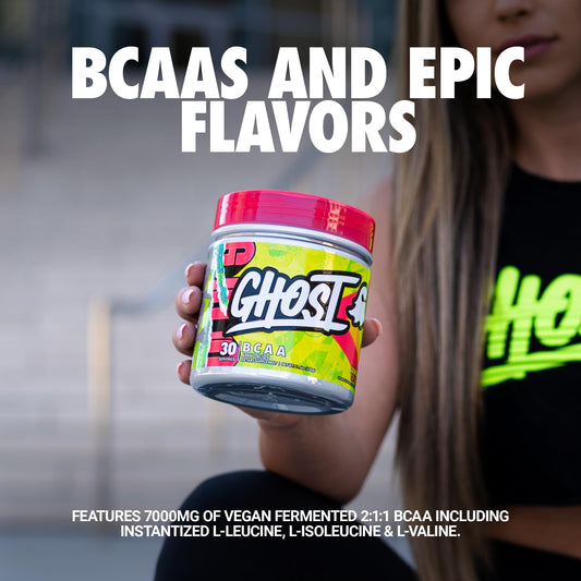 GHOST BCAA Lemon Crush bottle with label
