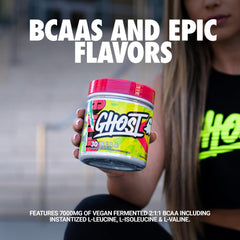 GHOST BCAA Lemon Crush bottle with label