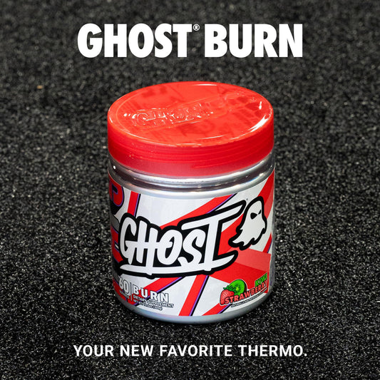 GHOST Burn Kiwi Strawberry nutrition facts label