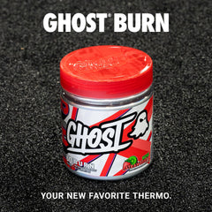 GHOST Burn Kiwi Strawberry nutrition facts label