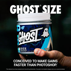 Close up of Creapure Creatine dosage on GHOST Size V3
