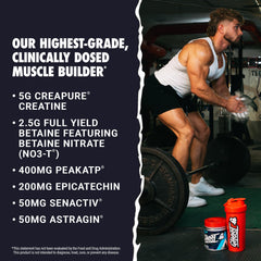 Transparent label showing all active ingredients in GHOST Size V3