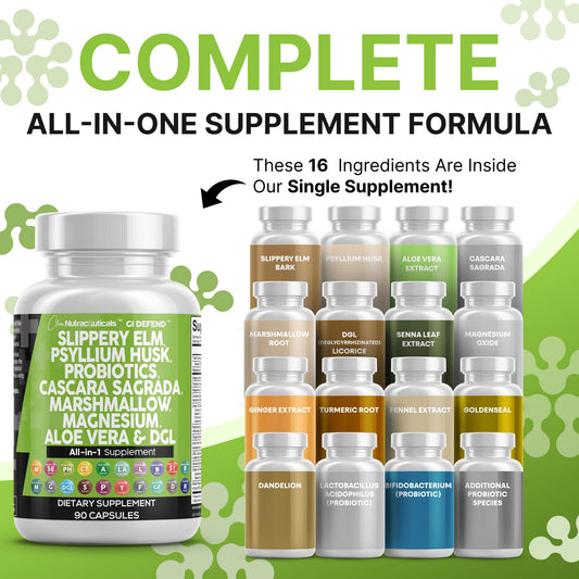 GI Defend probiotics capsules close-up