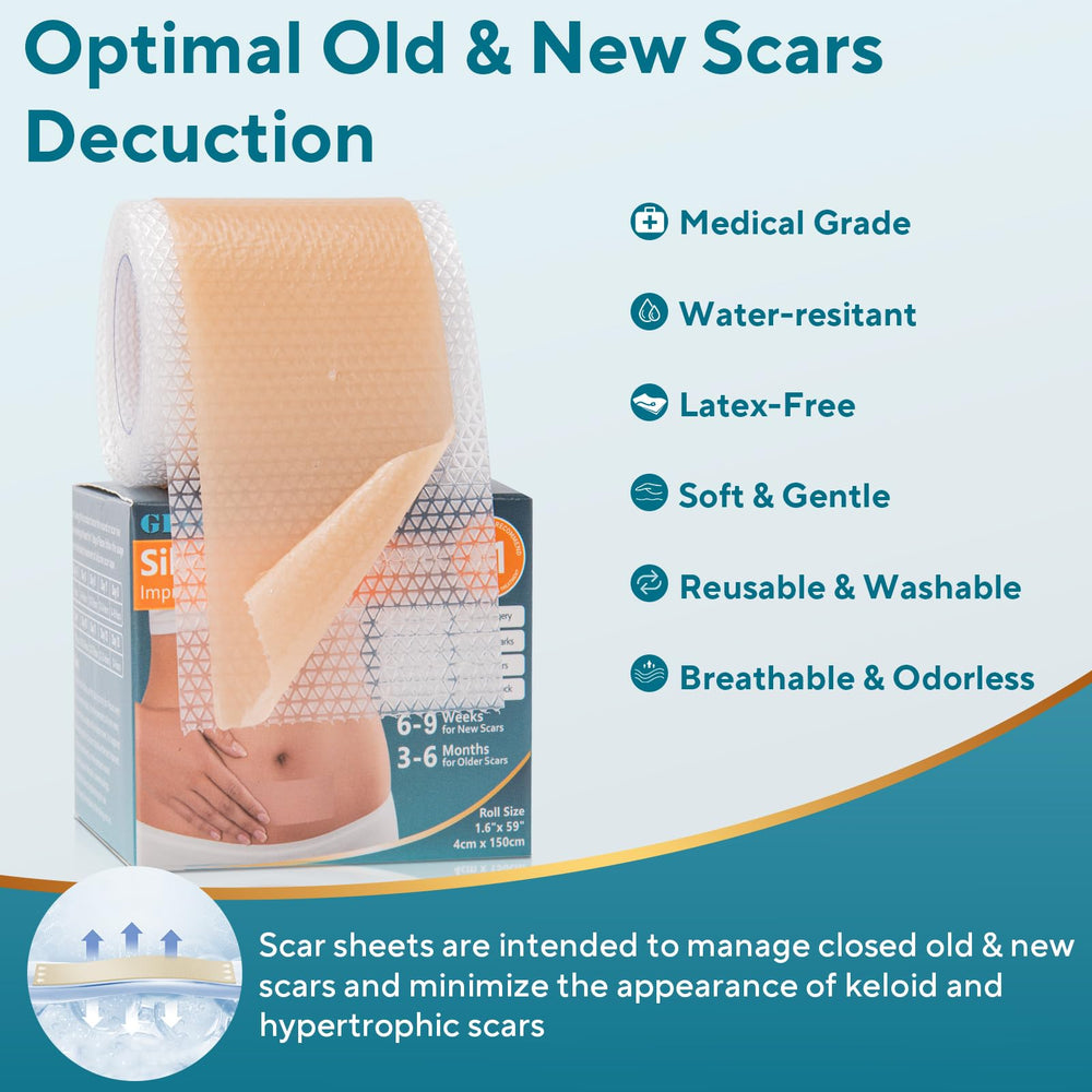 GIATENL silicone scar sheet invisible under clothes supports comfortable ongoing care.