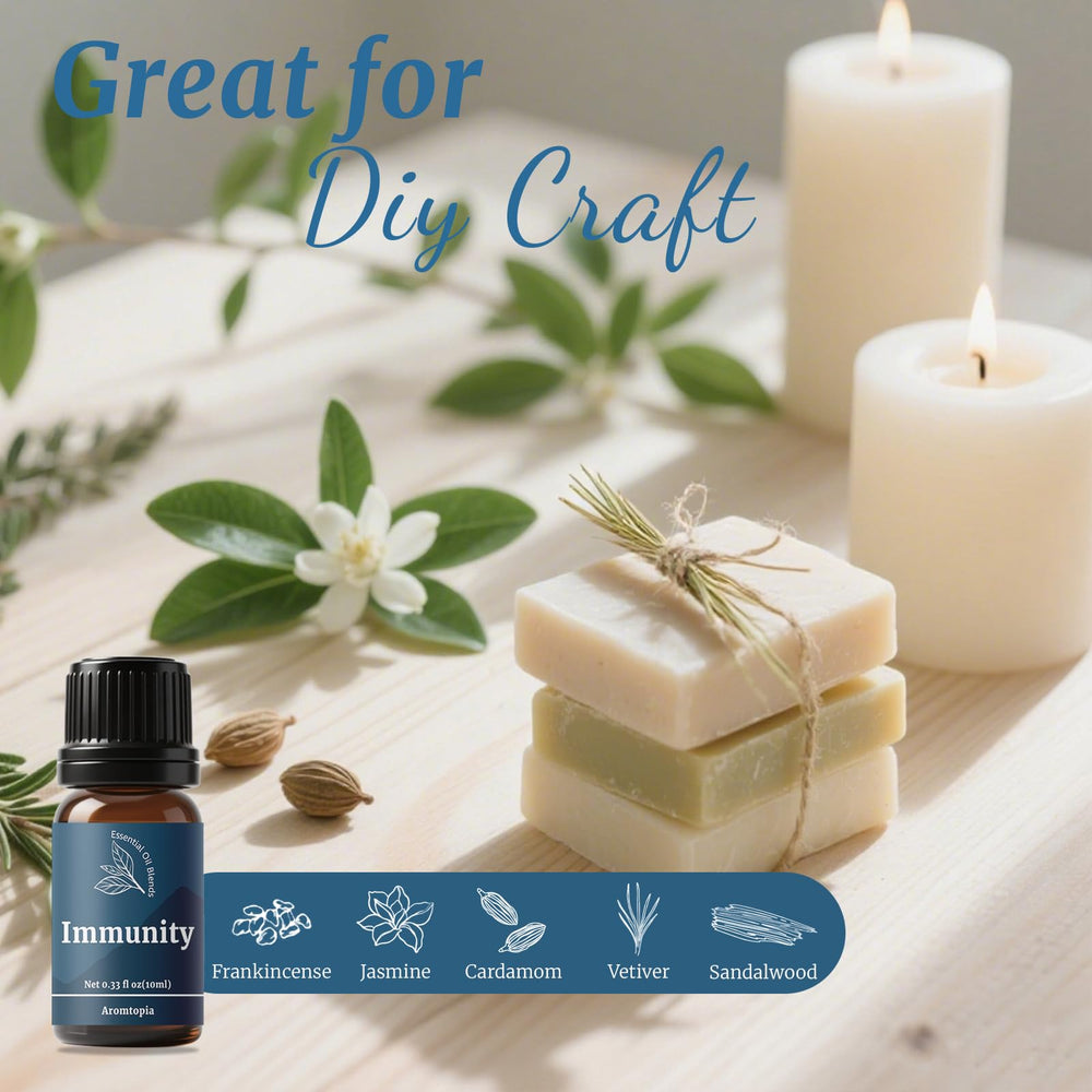 Gift box containing six 10ml Aromtopia essential oil blends