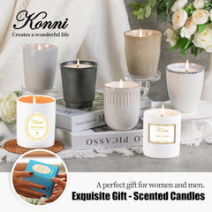 Premium gift box packaging for lavender candle