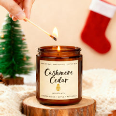 Luxurious gift box packaging for Christmas candle set