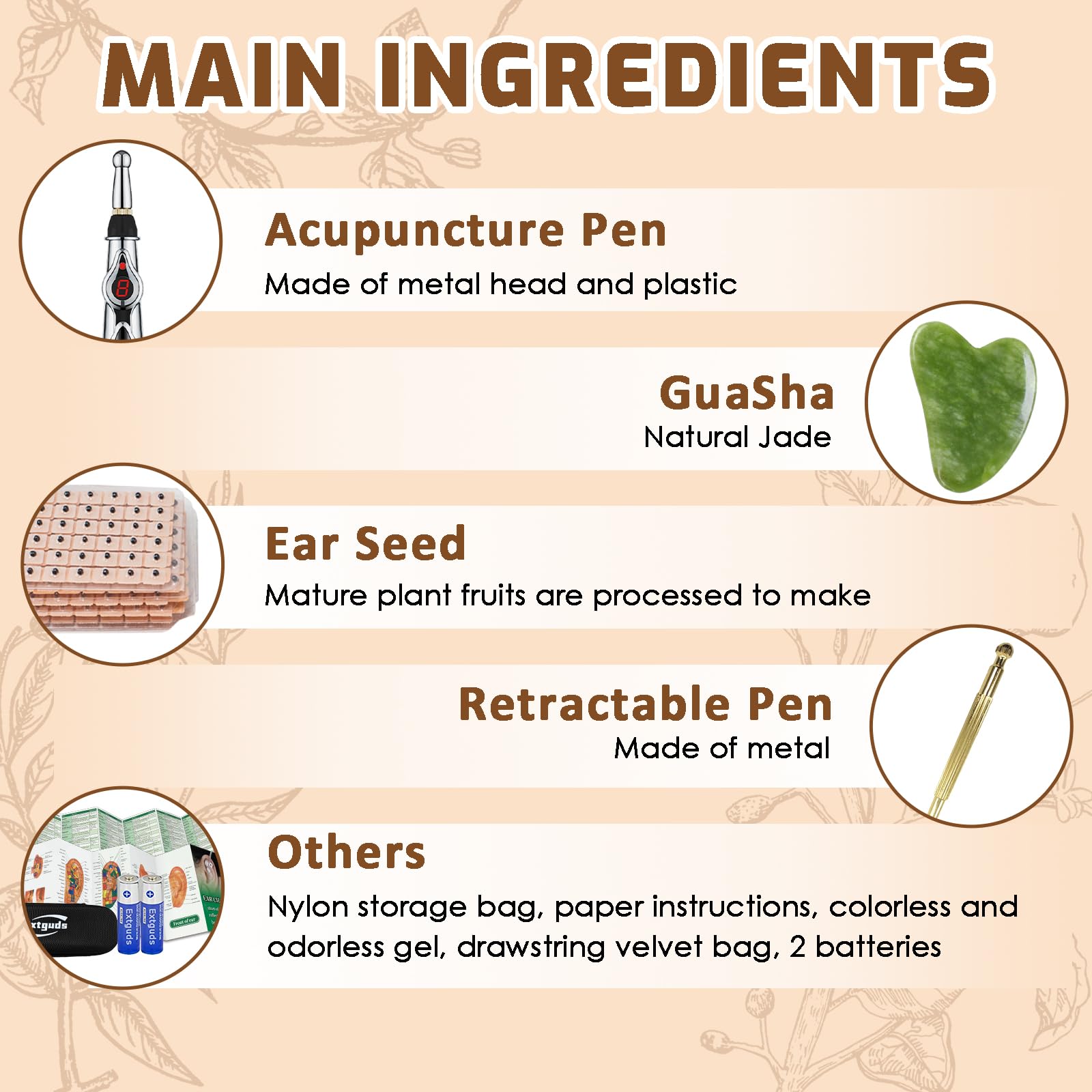 Exquisite gift box packaging for acupuncture set