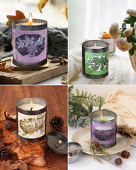 Vanilla candle in premium kraft gift box